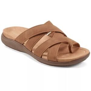 NEW Easy Spirit Women's Westly Strappy Slip-On Sandals Cognac Size 8M